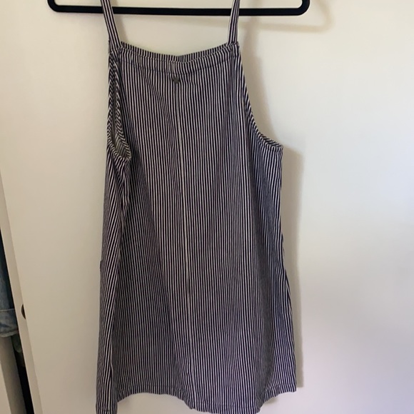Roxy Navy and White stripped overall dress - Picture 3 of 4